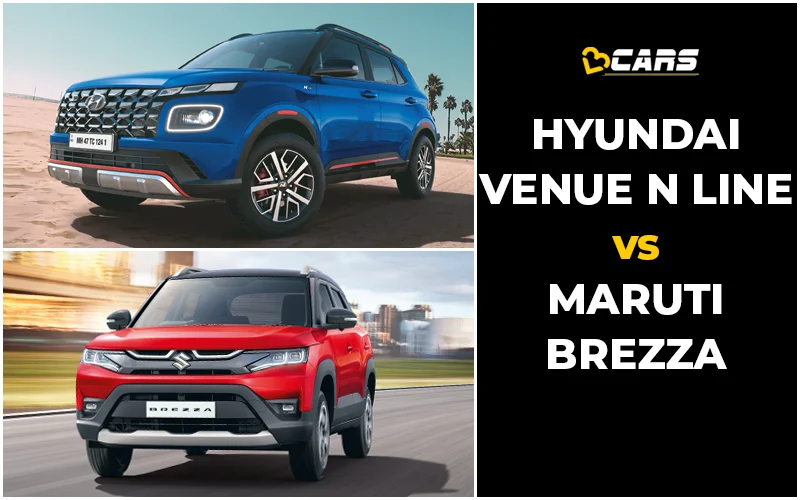 Hyundai Venue N-Line Vs Maruti Suzuki Brezza